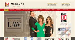 Desktop Screenshot of mcclure-lawgroup.com